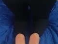 Big Ass Latina playing with her beautiful Feet