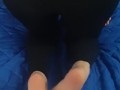 Big Ass Latina playing with her beautiful Feet