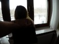 Hot polish teen in white ankle socks gets fucked in public view by a neighbor in the next room.cream