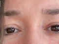 saying I LOVE YOU repeatedly with a close up of just my eyes for 3 mins - glimpseofme