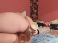 Dp fuck, fingering and squirt many times hd