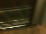 Follow friend's slut wife into public camp shower and cabin to creampie