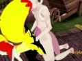 Pokemon Hentai - Fennekin is Fucked by Mewtwo