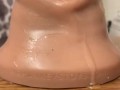 Drenching my Mr Hankey Toys’ XL Plumber In Lube!!