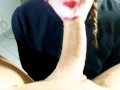 Halloween cosplay "IT" deep throat real and cum swallow!!!! -aprilbigass-