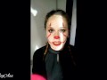 Halloween cosplay "IT" deep throat real and cum swallow!!!! -aprilbigass-