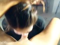 Halloween cosplay "IT" deep throat real and cum swallow!!!! -aprilbigass-