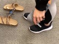 PUBLICLY TRYING ON SHOES IN TARGET