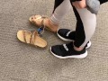 PUBLICLY TRYING ON SHOES IN TARGET