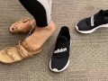 PUBLICLY TRYING ON SHOES IN TARGET