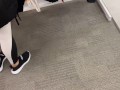 PUBLICLY TRYING ON SHOES IN TARGET