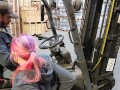 TGIF riding His cock while He's on the forklift