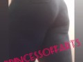 Ebony bubbly jean fart