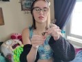 Stone Girl Bra and Pantie tease + Pack A Bowl With Me - IzzyHellbourne