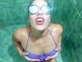 Drinking pee in public toilet, "real risk" my stepdaddy gives me all his pee -aprilbigass-