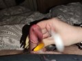 Quick Handjob with yellow claws *huge cumblast*