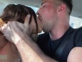 HORNY COUPLE FUCKING IN MY UBER CAR - PART 1