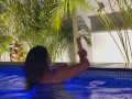 Czech big ass brunette wants big dick in swimming pool Spain