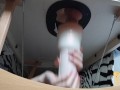 Polish girl massage penis, fleshlight in glory hole