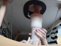 Polish girl massage penis, fleshlight in glory hole