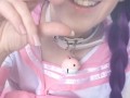 Kawaii Cute Neko Girl Plays Her Clit