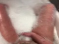 Hot masturbation in bath made me cum so good!