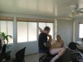LOAN4K. Blue-eyed babe is fucked on the desk because needs cash