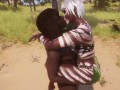 beauty black lesbian kissing wild