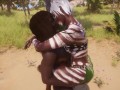 beauty black lesbian kissing wild