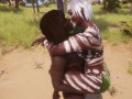 beauty black lesbian kissing wild