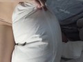 Hot milf got horny and fuck pillow with her wet pussy - Analia Pussy 