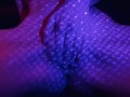 I love the sloppy sounds of pleasuring my lubed up pussy and how it sparkles with the pretty lasers
