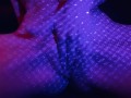 I love the sloppy sounds of pleasuring my lubed up pussy and how it sparkles with the pretty lasers