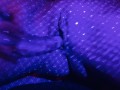 I love the sloppy sounds of pleasuring my lubed up pussy and how it sparkles with the pretty lasers