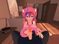 Iron Mouse gives a great blowjob before getting fucked hard - Vtuber Hentai.