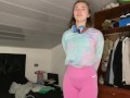 POV Stepsis pees her pants for you! Pee desperation