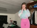 POV Stepsis pees her pants for you! Pee desperation