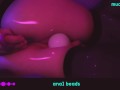 ♡ ANIME-GIRL PLAY WITH ANAL BEADS ♡