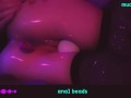 ♡ ANIME-GIRL PLAY WITH ANAL BEADS ♡