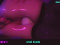 ♡ ANIME-GIRL PLAY WITH ANAL BEADS ♡