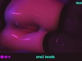 ♡ ANIME-GIRL PLAY WITH ANAL BEADS ♡