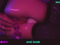 ♡ ANIME-GIRL PLAY WITH ANAL BEADS ♡