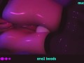 ♡ ANIME-GIRL PLAY WITH ANAL BEADS ♡