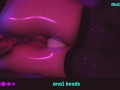 ♡ ANIME-GIRL PLAY WITH ANAL BEADS ♡