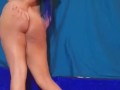 Blue Hair Scene Queen Strip Tease! FULL VIDEO!