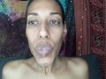 Wide eyes wide mouth drooling and dirty talk