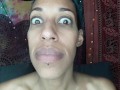 Wide eyes wide mouth drooling and dirty talk