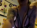 4K HD Smoking Femdom Goth Princess Striptease & Pole tricks thick ass worship SPH JOI