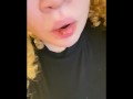 BBW eating more chicken with chatter here and there (ASMR FAIL) 