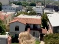 Big Tit Teen Almost Caught in Risky Rooftop Public Masturbation